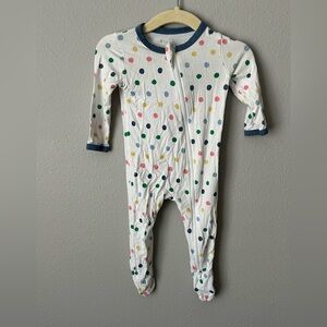 Colorful Polka Dot Infant Kyte Baby 3-6 month One Piece Footie PJs